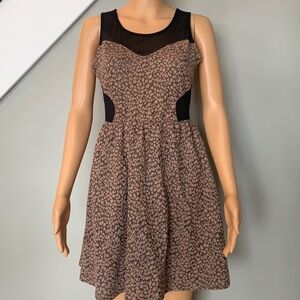 Dress with sheer accents